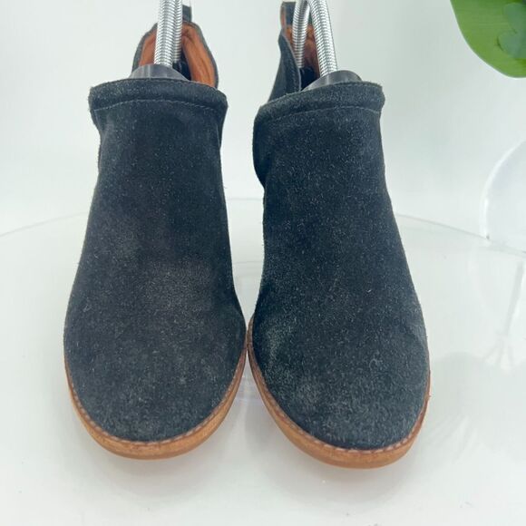 Jeffrey Campbell Cromwell Ankle Boots Women's 9 Black Suede Pointed Toe Western - Picture 6 of 16
